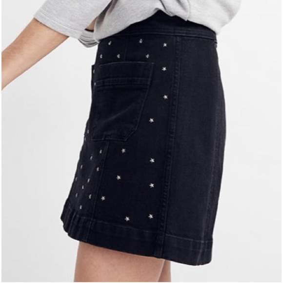 Madewell Black Mini Jean Skirt - Picture 11 of 11